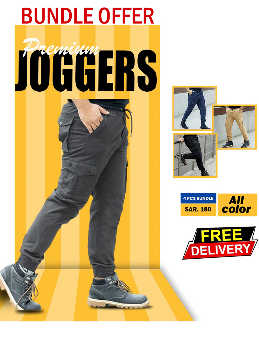 unifit 6 pocket joggers - bundle offer 4pcs