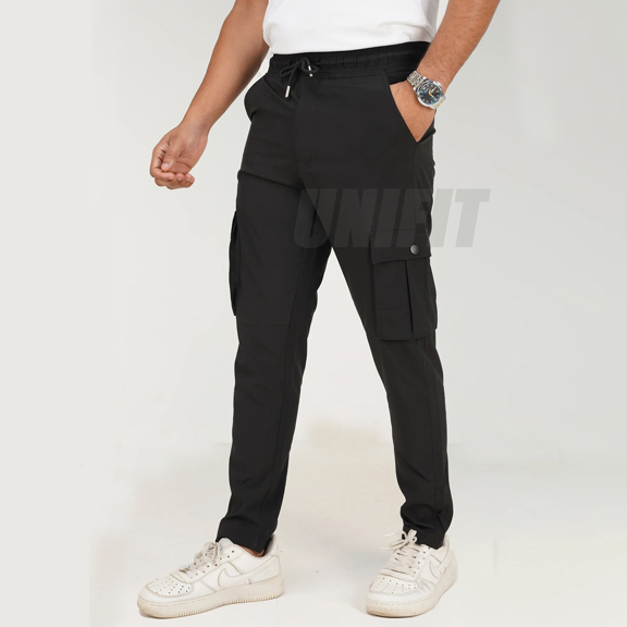 premium cargo pant black