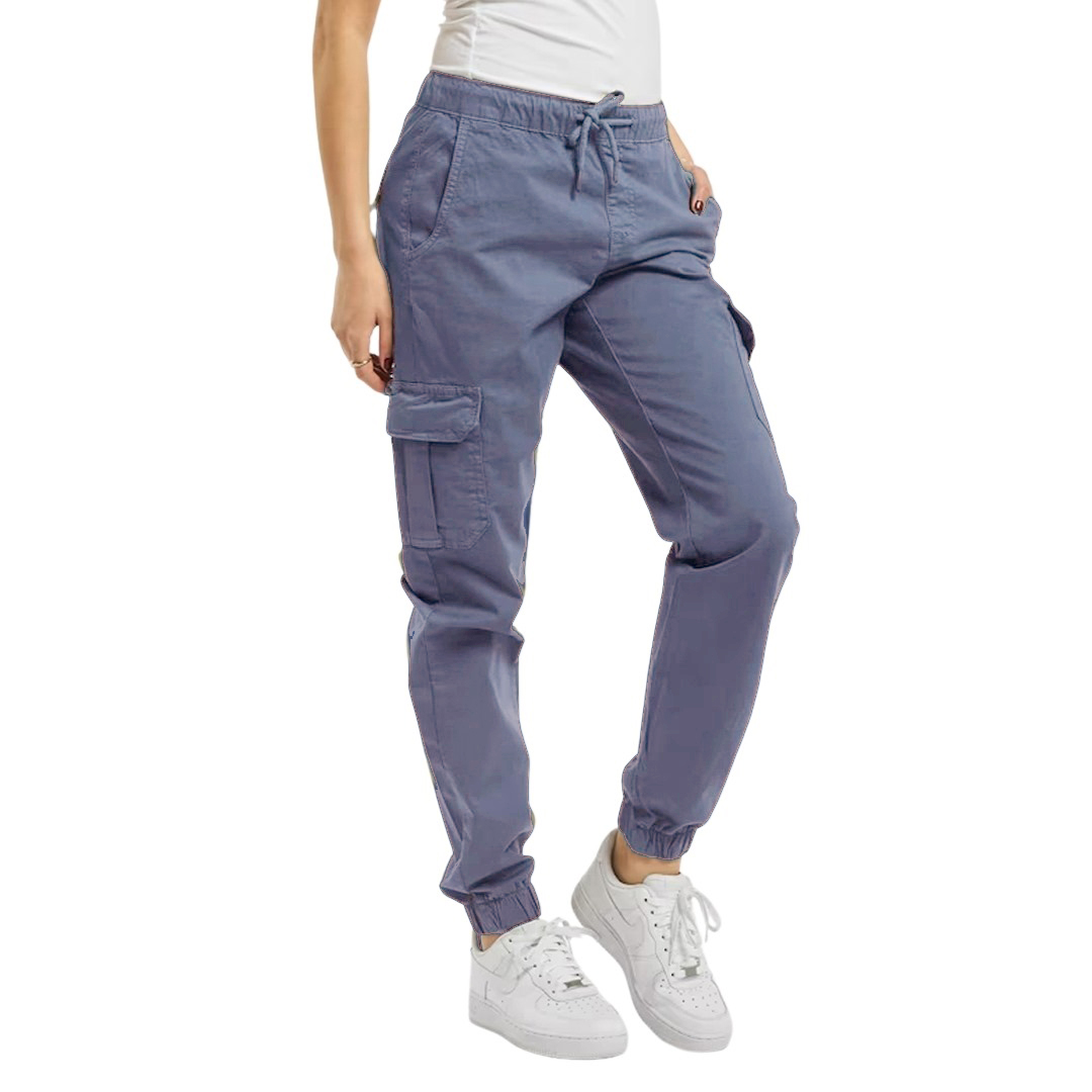 ladies 6 pocket twill jogger